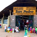 Traditional local market in Cusco, Peru, with fresh produce and Andean ingredients